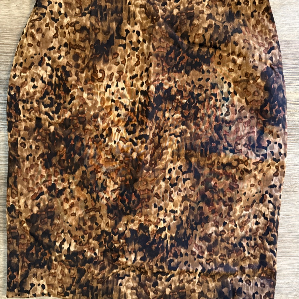 Elie Tahari Brown and Black Pencil Skirt Cocktail